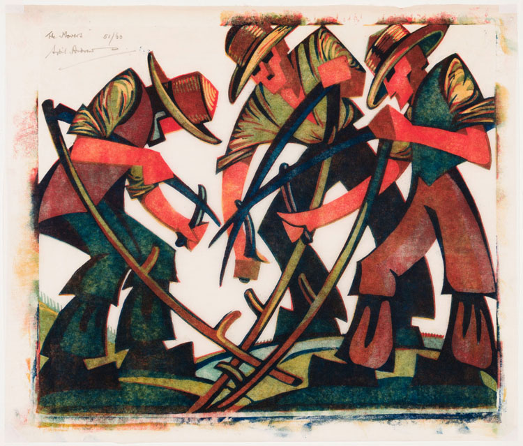 Mowers by Sybil Andrews