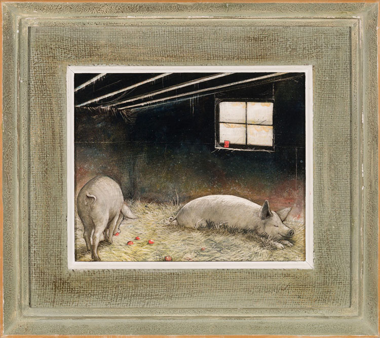 A Pig's Life by William Kurelek