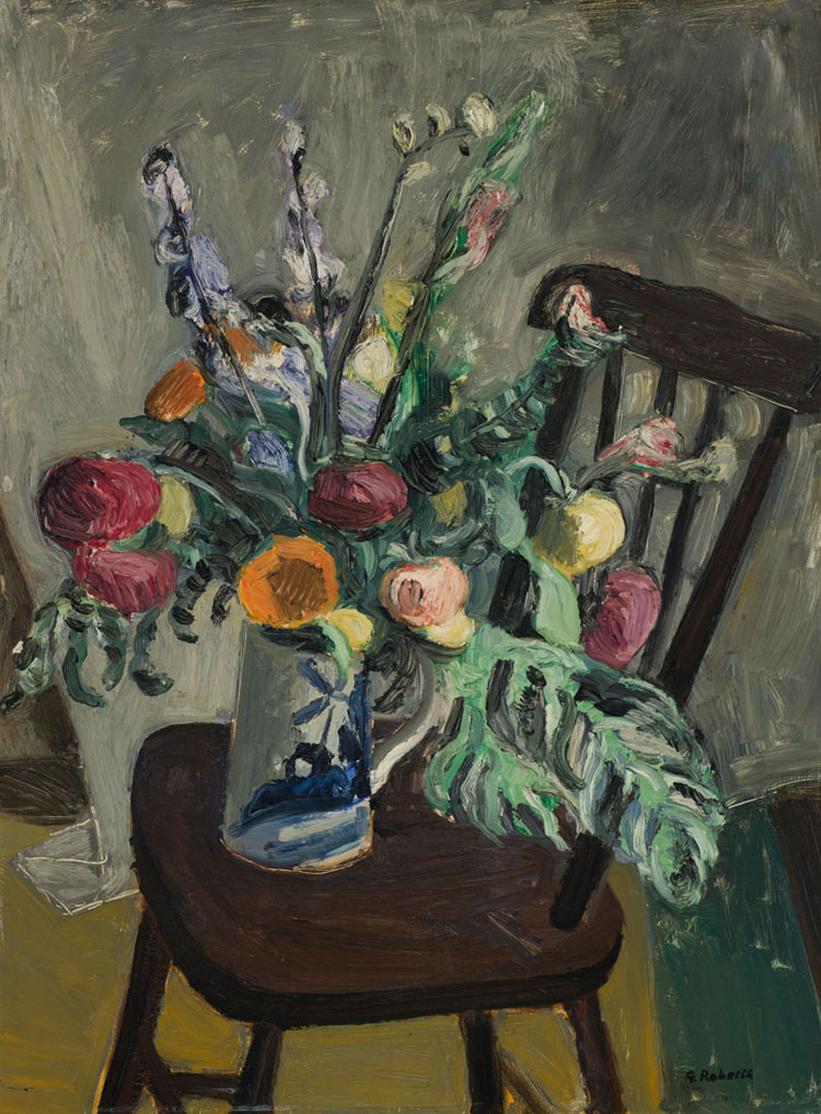 Flowers and Chair par William Goodridge Roberts