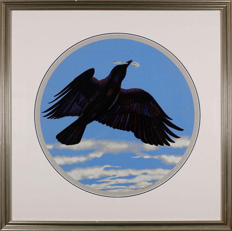 Crow with Silver Spoon par Alexander Colville