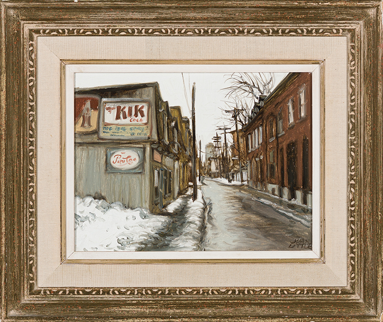 Rue de la Gauchetière d'autrefois (coin De Bullion), Montreal par John Geoffrey Caruthers Little