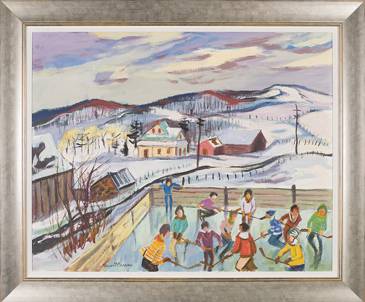 Alcove, Quebec, Skating Rink par Henri Leopold Masson
