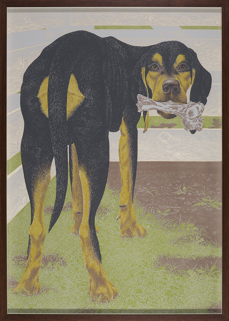 Dog with Bone by Alexander Colville