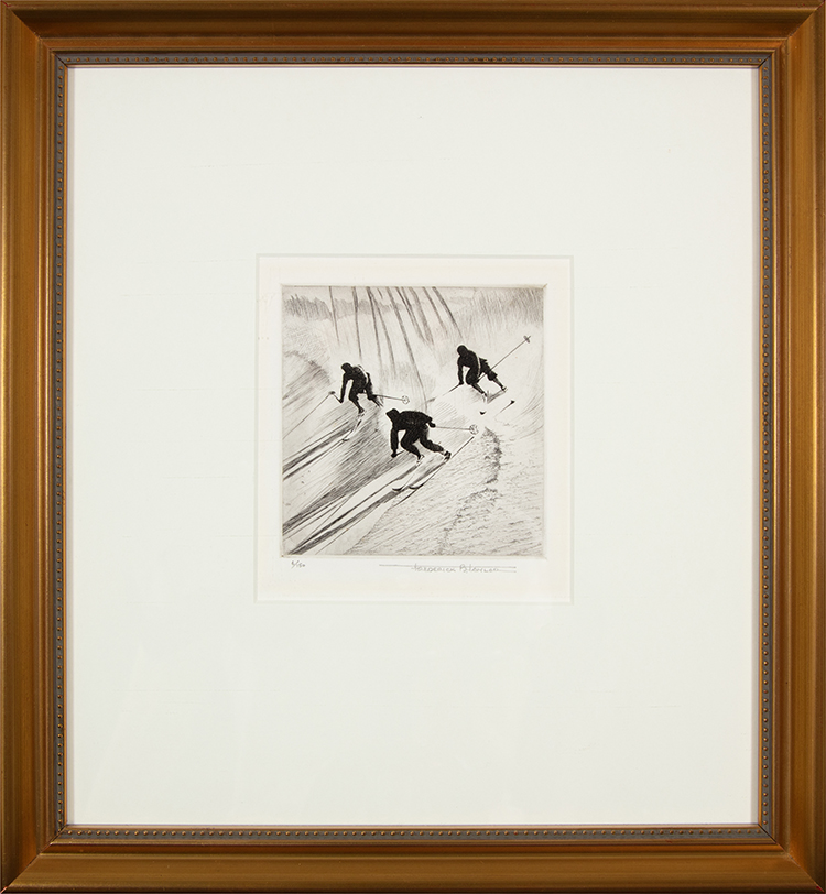 The Race (from the Ski-ing Series) par Frederick Bourchier Taylor