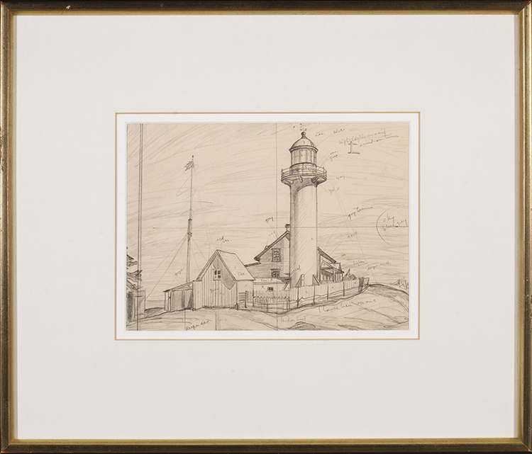 Lighthouse, Matane, Gaspe Peninsula, Quebec par Lawren Stewart Harris