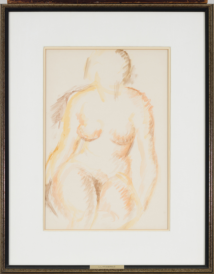 Nude in Yellow & Brown par Lionel Lemoine FitzGerald