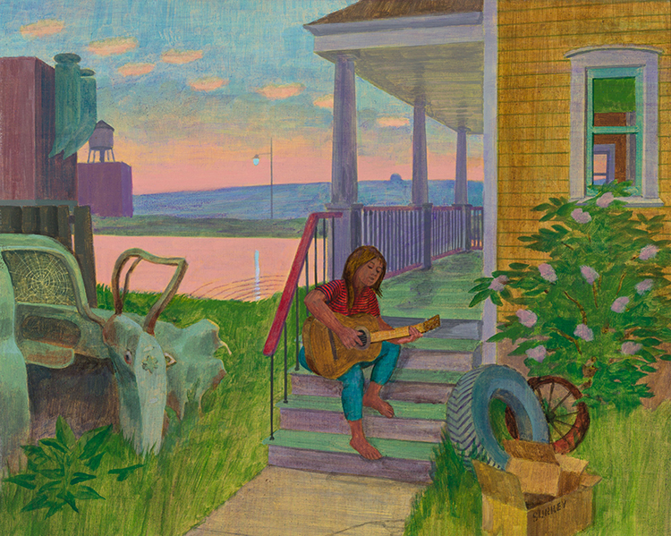 Guitarist, Lachine Canal by Phillip Henry Howard Surrey
