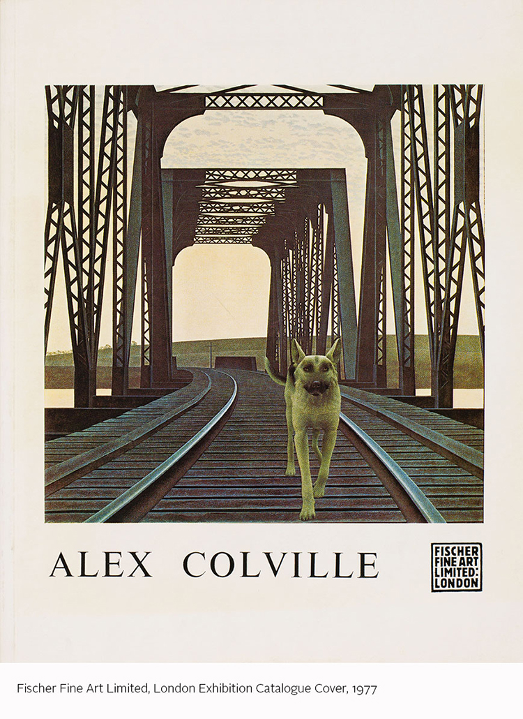 Dog and Bridge par Alexander Colville