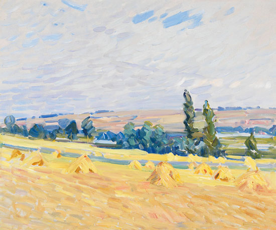 Wheat Stooks by Helen Galloway McNicoll