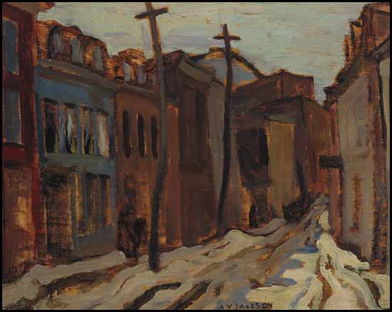 Street in Quebec City par Alexander Young (A.Y.) Jackson