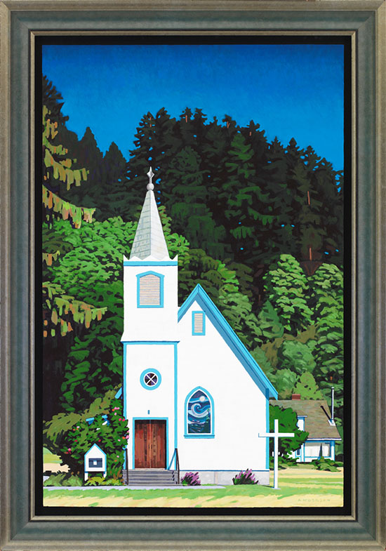 Village Church, Quadra Island by Clayton Anderson