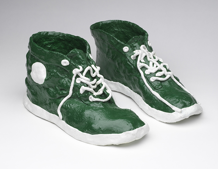 Green Running Shoes by Agatha (Gathie) Falk