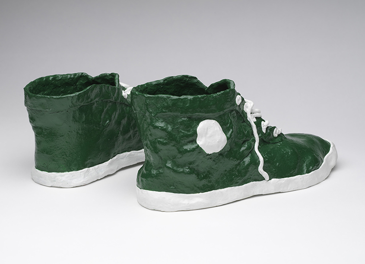 Green Running Shoes by Agatha (Gathie) Falk