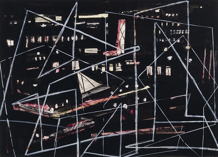 City at Night (#14) par Fritz Brandtner