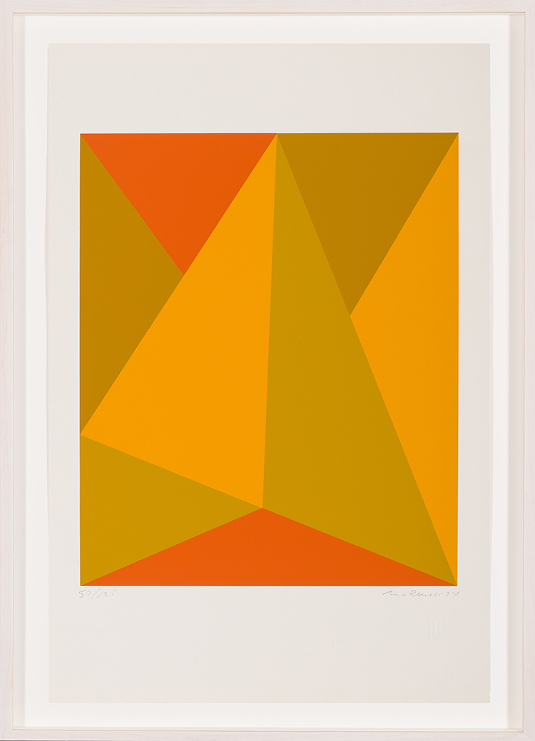Triangulaire ocre par Guido Molinari