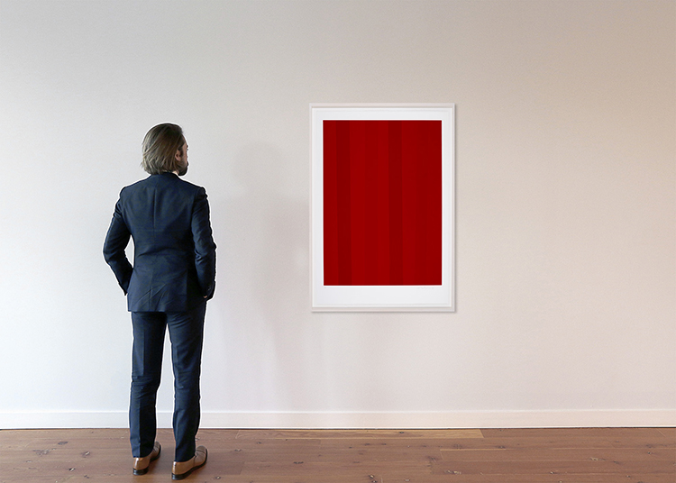 Sans titre (Quantificateur rouge) by Guido Molinari