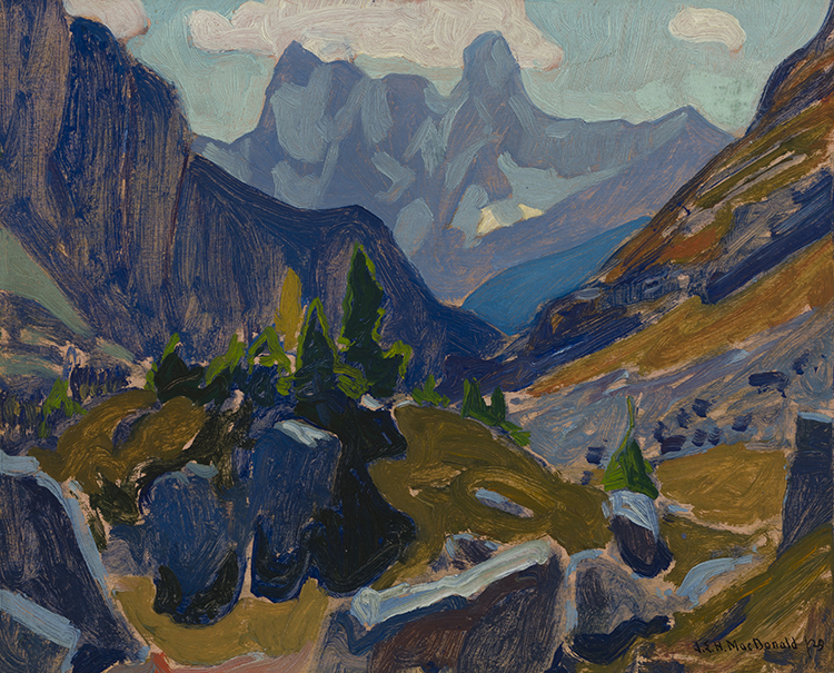 Mt. Goodsir from Odaray Bench by James Edward Hervey (J.E.H.) MacDonald