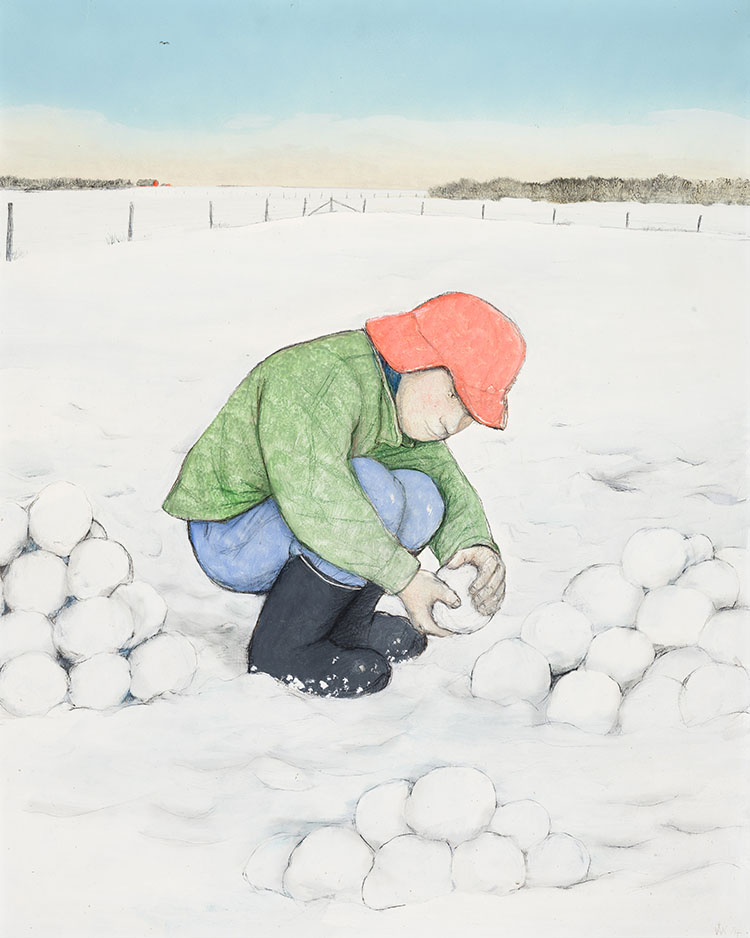 Young Canadian Soldier by William Kurelek