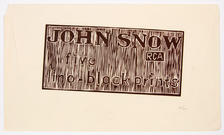 Portfolio of Five Linocut Prints by John Harold Thomas Snow