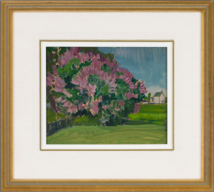 The Lilac Bush at the Artist's Home - Thornhill House par James Edward Hervey (J.E.H.) MacDonald