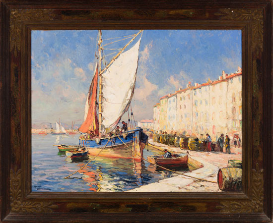 Port de St. Tropez par André Beronneau