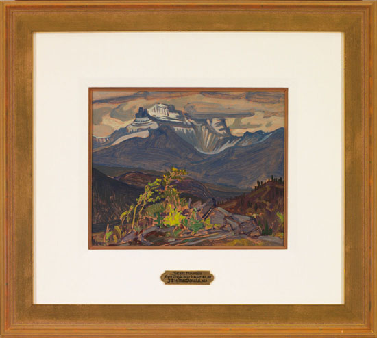 Distant Mountain from Divide Near Hector, BC by James Edward Hervey (J.E.H.) MacDonald