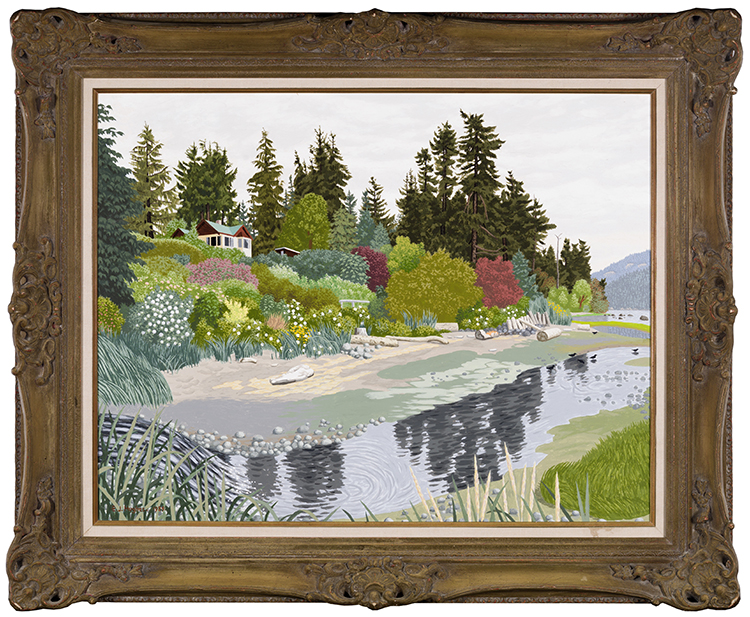 The Mouth of a Creek, Cherry Point, BC by Edward John (E.J.) Hughes