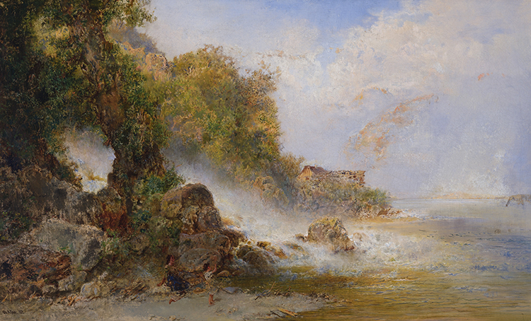Playing at the Falls by Otto Reinhold Jacobi
