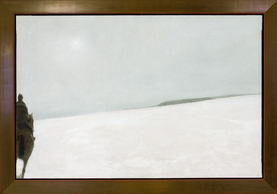 Le Cavalier dans la neige par Jean Paul Lemieux