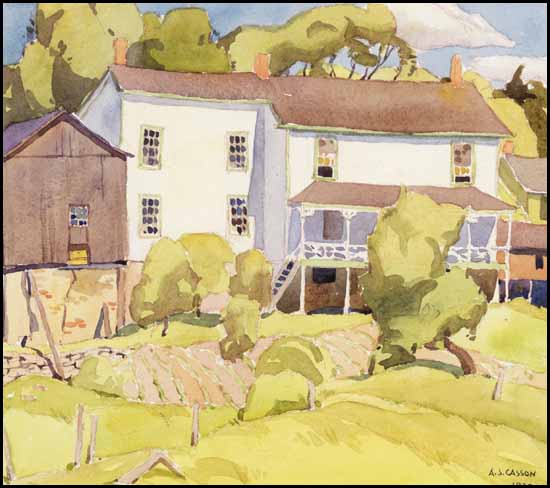 Old Houses, Rockwood par Alfred Joseph (A.J.) Casson