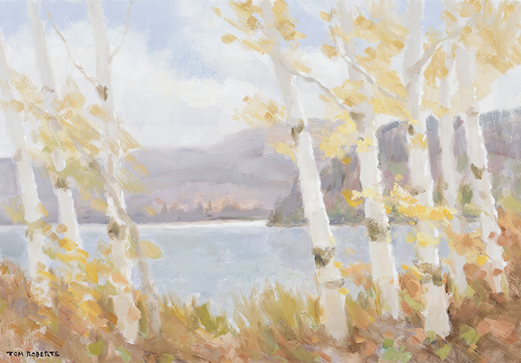 Late Autumn, Maple Lake par Tom (Thomas) Keith Roberts