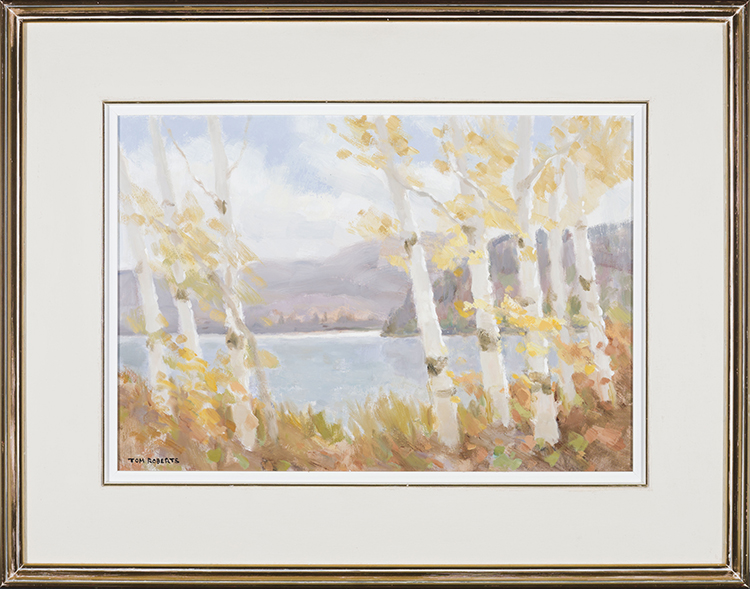 Late Autumn, Maple Lake by Tom (Thomas) Keith Roberts
