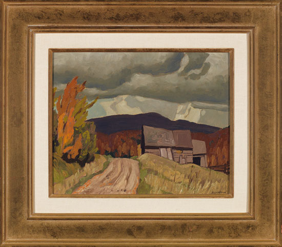 Farmhouse in Autumn by Alfred Joseph (A.J.) Casson