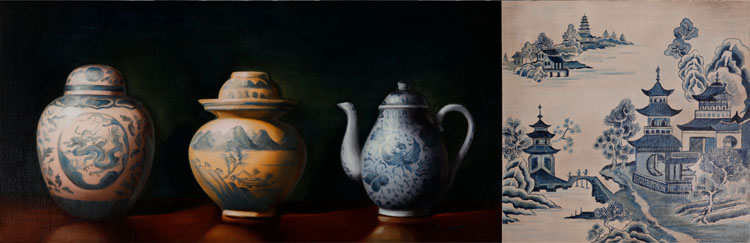 Ming Porcelain & Willow Pattern par Mandy Boursicot