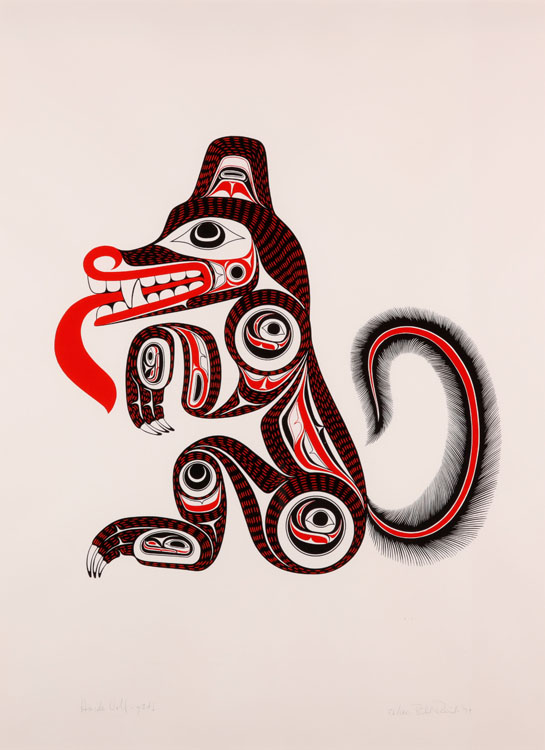 Haida Wolf by William Ronald (Bill) Reid