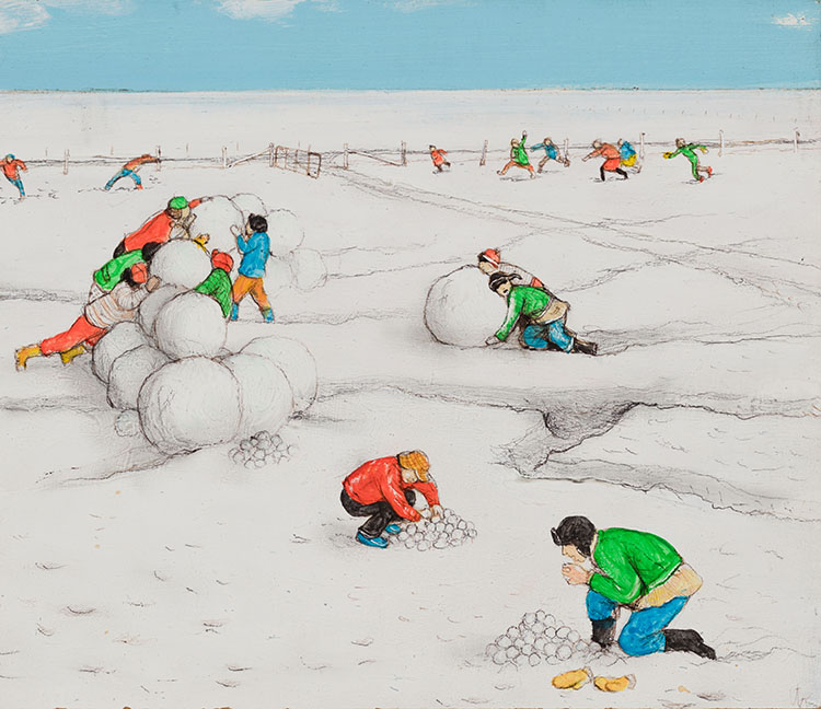 Snowball Weather par William Kurelek