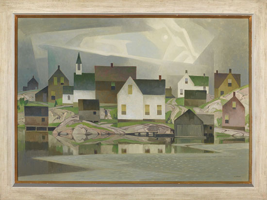 Old Lumber Village by Alfred Joseph (A.J.) Casson