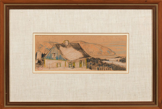 Farmhouse, Baie-St-Paul by Clarence Alphonse Gagnon