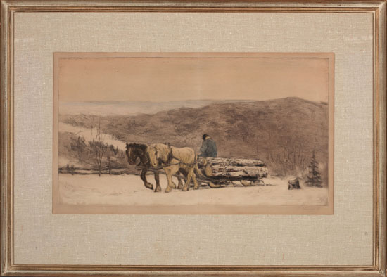 Logging, Eastern Townships by Frederick Simpson Coburn