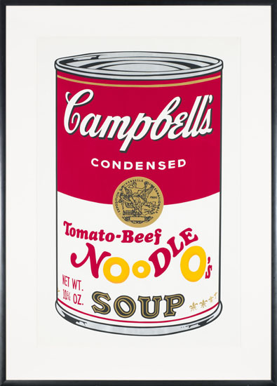 Campbell's Soup II:  Tomato Beef Noodle O's (F. & S. II.61) par Andy Warhol