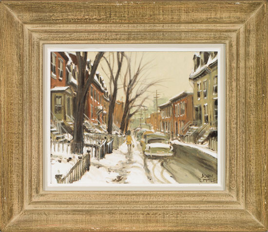 Rue Lusignan, St. Henri, Montreal by John Geoffrey Caruthers Little