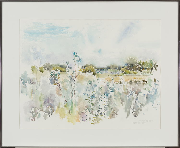 Pasture & Silverberry Bushes #2 par Reta Madeline Cowley