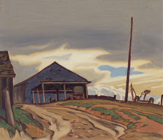 The Old Barn by Alfred Joseph (A.J.) Casson