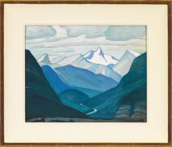 Yoho Valley and Isolation Peak / Mountain Sketch XLV by Lawren Stewart Harris