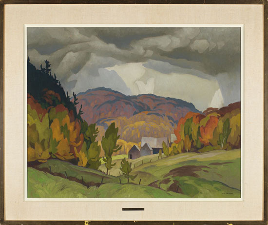 Farm on the Kilmer Road, Quebec by Alfred Joseph (A.J.) Casson