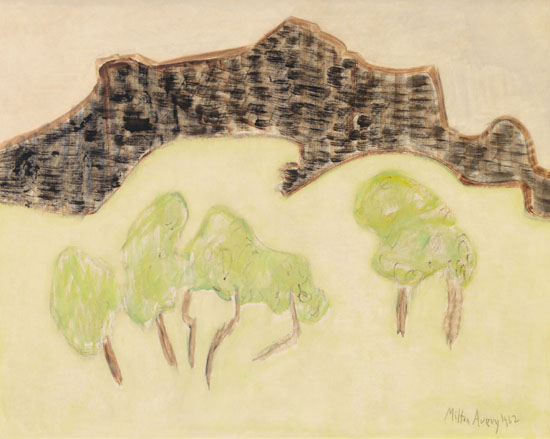 Old Mountain, Young Trees by Milton Avery