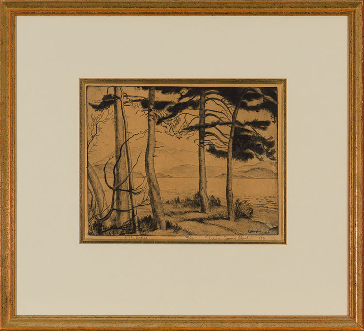 Trees on Savary Island par Edward John (E.J.) Hughes