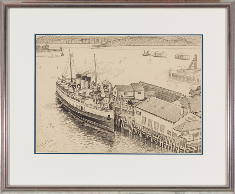 Ferry Boat Princess Elaine par Edward John (E.J.) Hughes