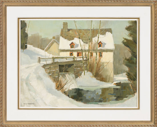 Mill at Les Éboulents, Quebec par Tom (Thomas) Keith Roberts
