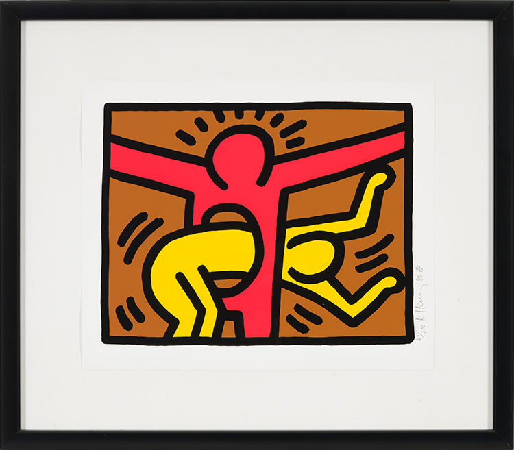 Untitled (Plate 3 from Pop Shop IV) par Keith Haring